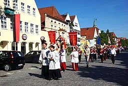Eine fronleichman Prozession